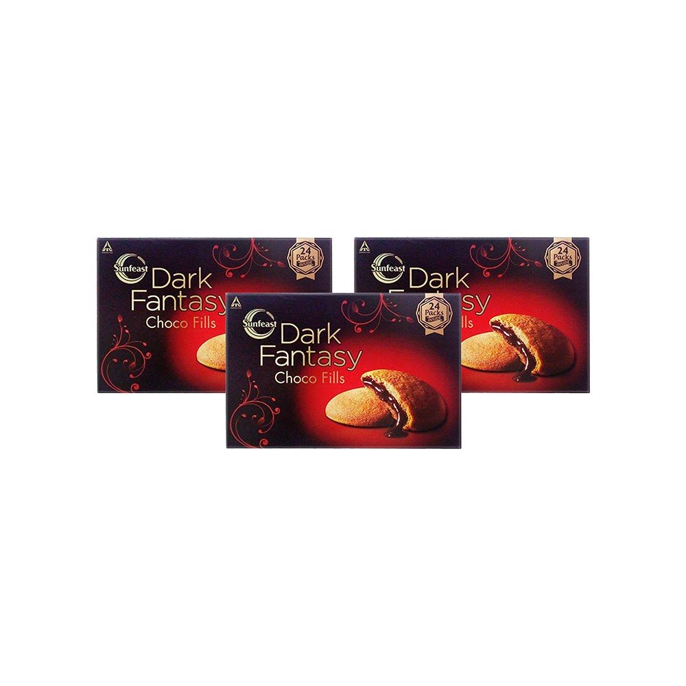 Sunfeast Dark Fantasy Choco Fills Cookie – Pack of 3