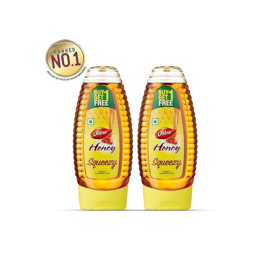 Dabur Squeezy (Purity Guaranteed) Honey – Buy 1 Get 1 Free – Brand Offer