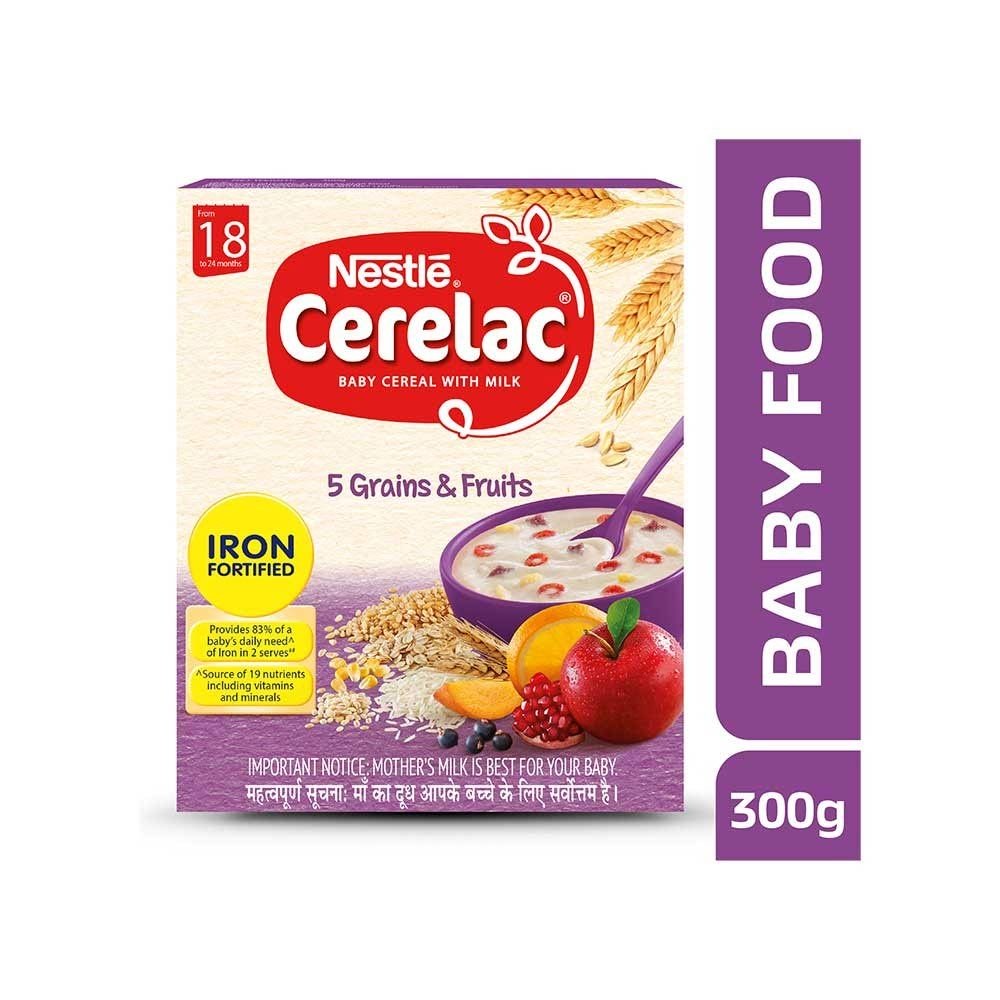 Nestle Cerelac 5 Grains & Fruits Baby Cereal (18 to 24 months)