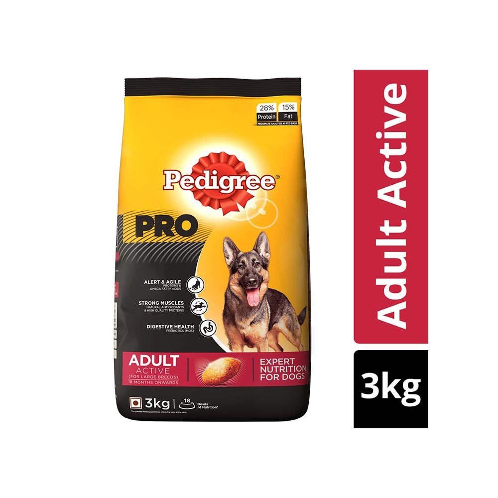 Pedigree Pro Expert Nutrition Active Dry Food (Adult)